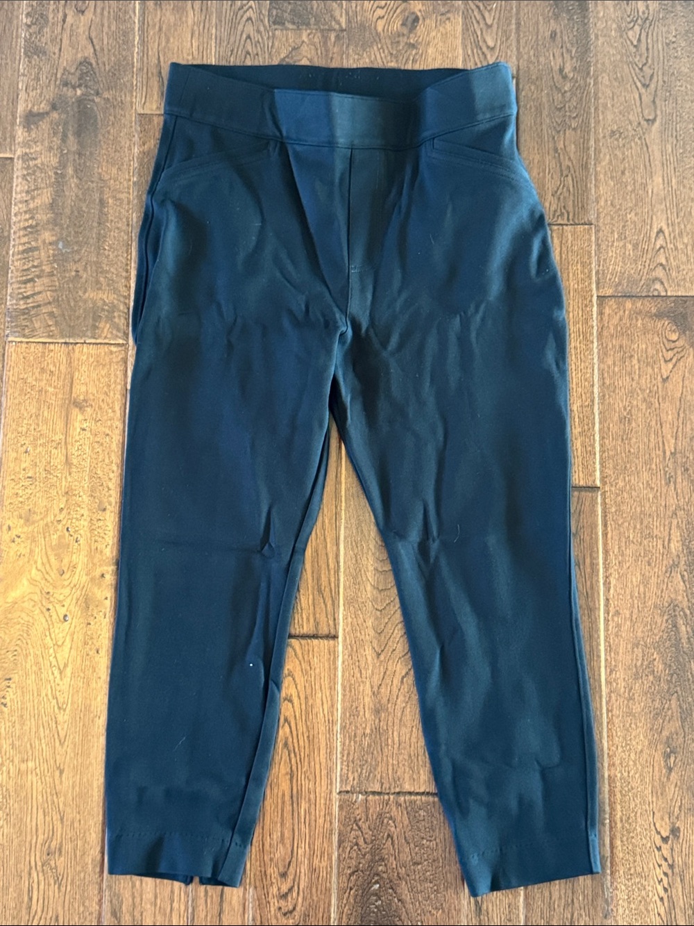 Spanx Black High-Waist ankle Ponte Pants